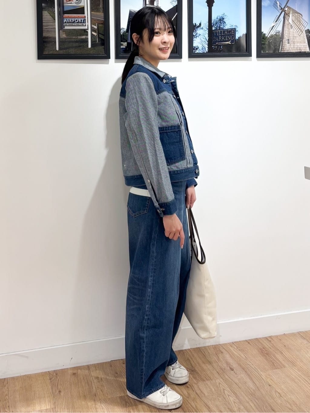 Ririkaさんの「Dessin｜【ユニセックス/2WAY】リバーシブルデニムジャケット」を使ったコーディネート
