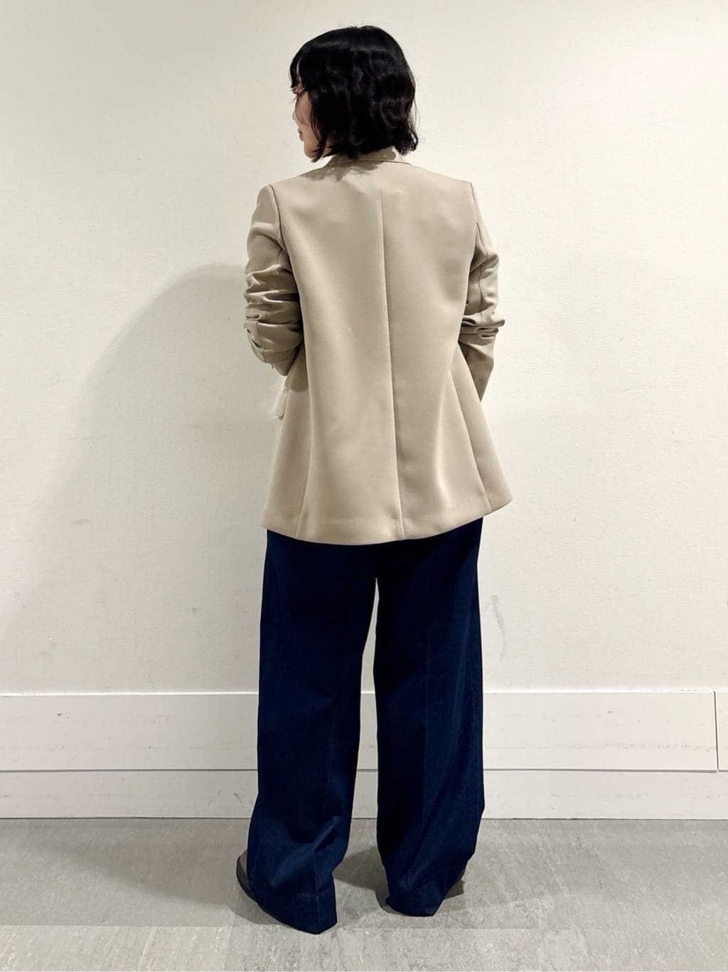 モエカさんの「UNTITLED｜◆【洗える/ストレッチ性】ダブルブレストジャケット」を使ったコーディネート