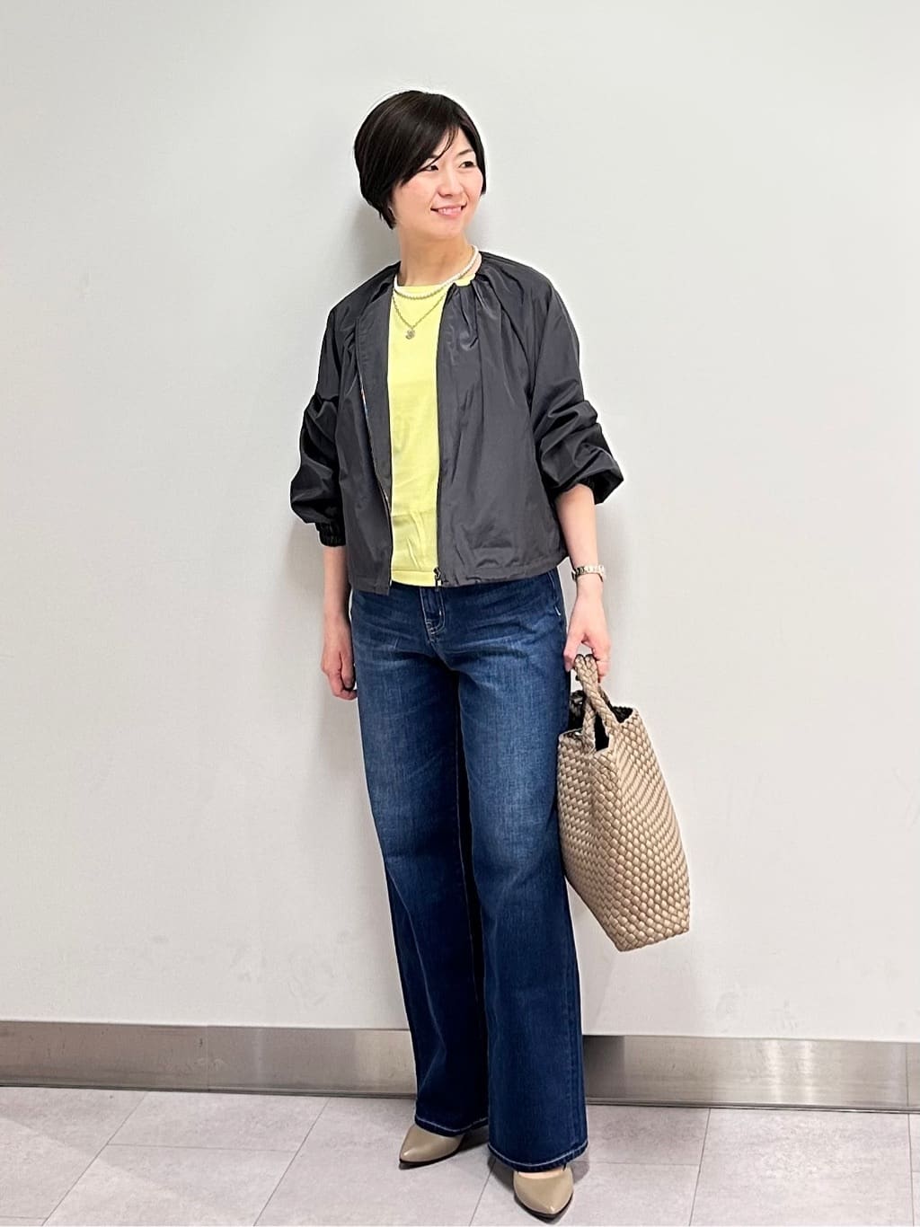 みなこさんの「UNTITLED｜【古畑星夏さん着用/人気デニム】MAKE&times;DENIM WIDE」を使ったコーディネート