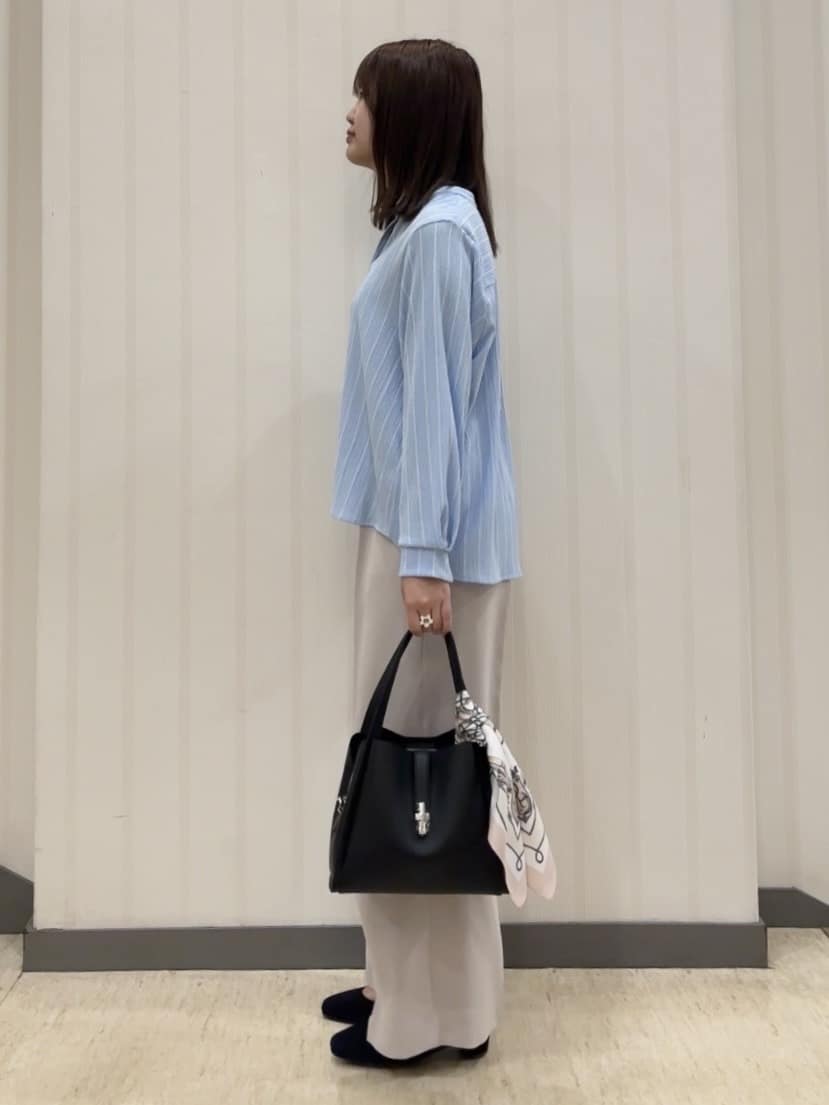 ちひさんの「INDIVI｜【洗える／UVケア／SETUP可】着る日傘ワイドパンツ」を使ったコーディネート