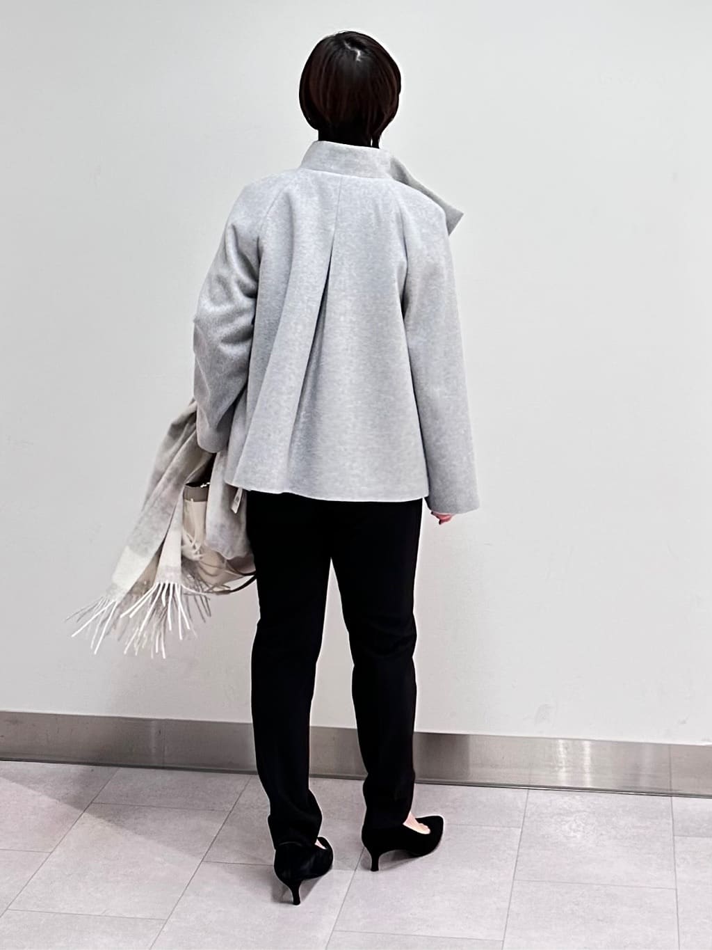 みなこさんの「UNTITLED｜【洗える】スポンディッシュ ケーブル柄ニット」を使ったコーディネート