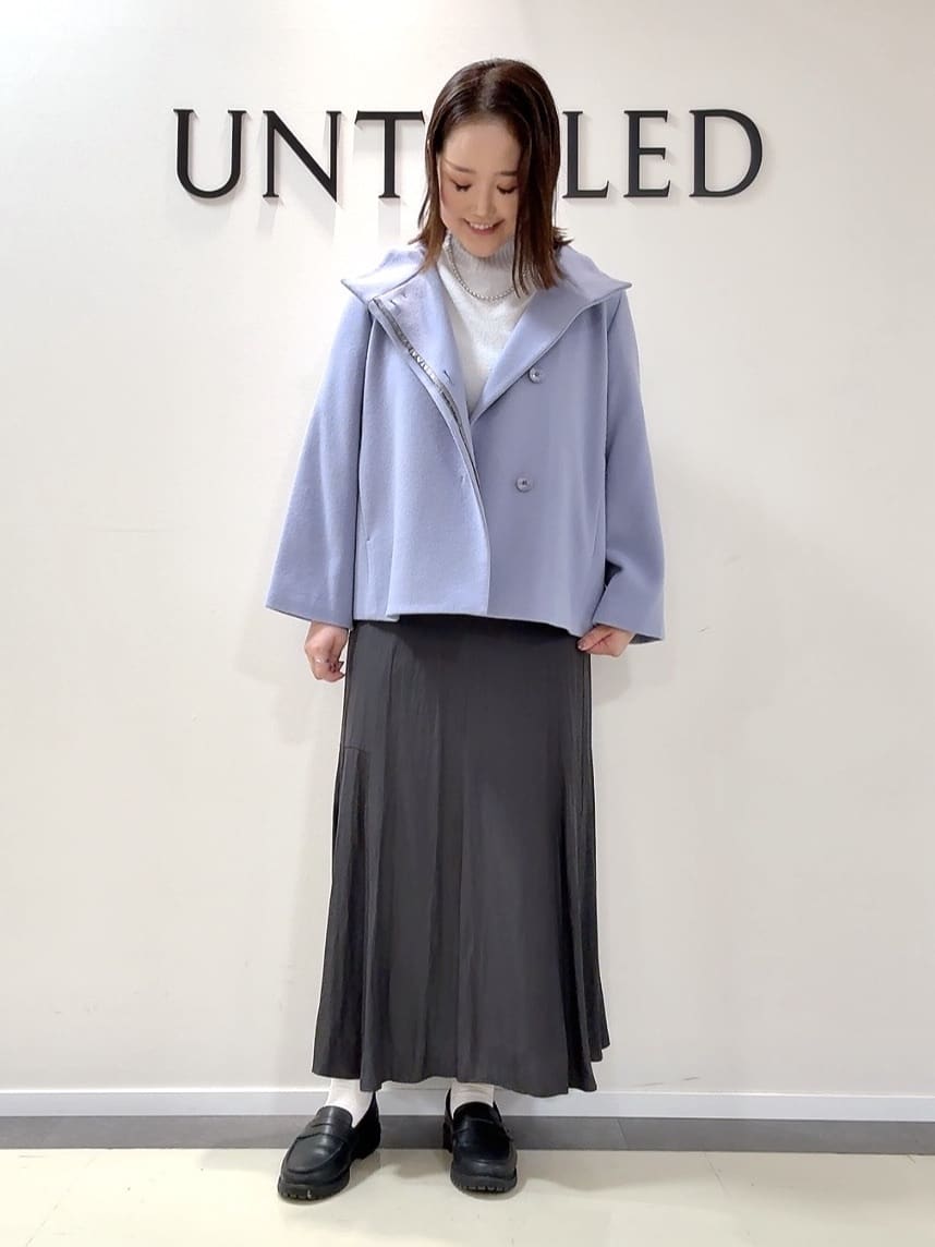 YUIさんの「UNTITLED｜【着回しが効く／オンオフアウター】ウールショートコート」を使ったコーディネート