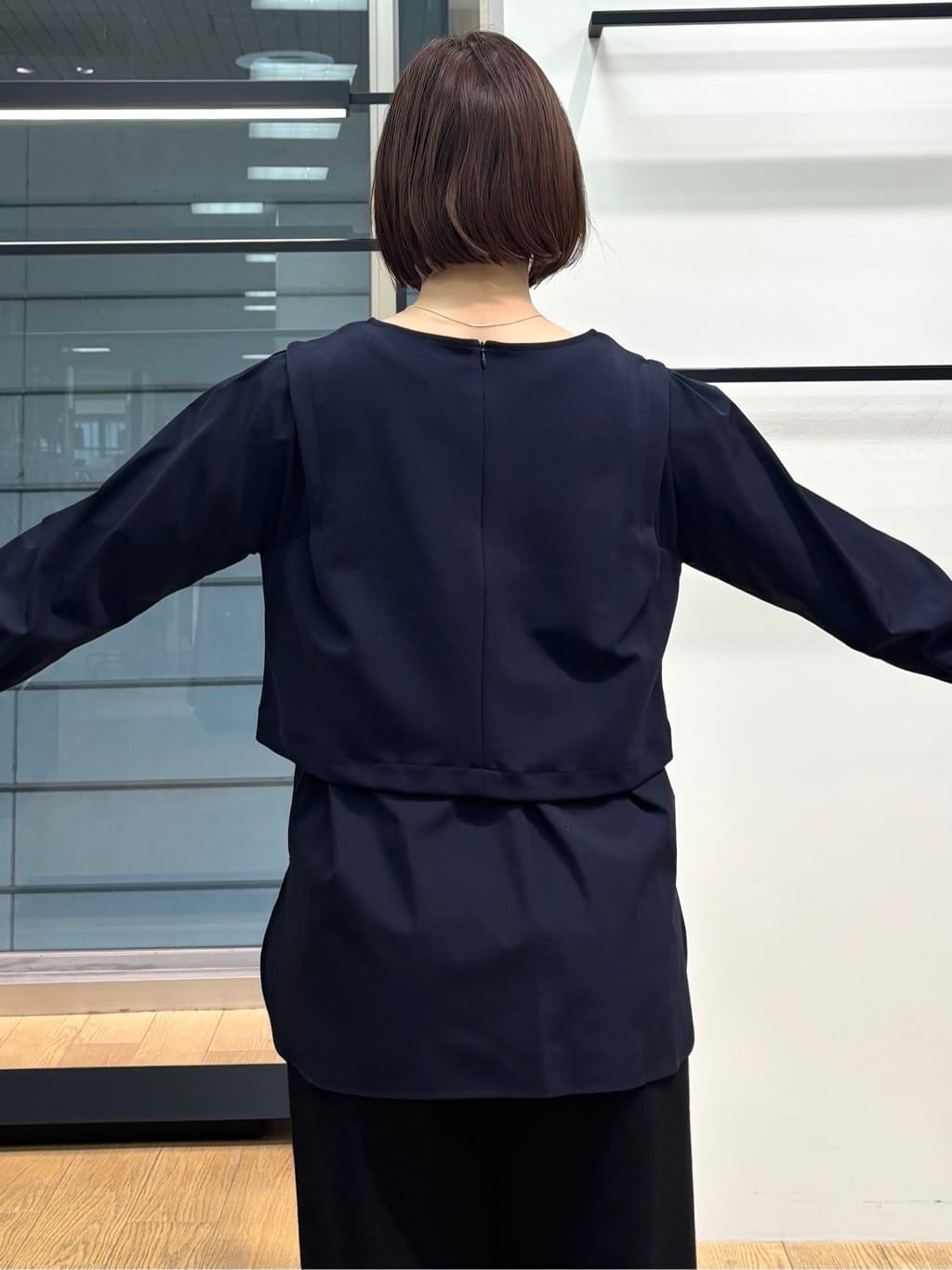 asamiさんの「INDIVI｜【洗える／UVケア】レイヤード風デザイントップス」を使ったコーディネート
