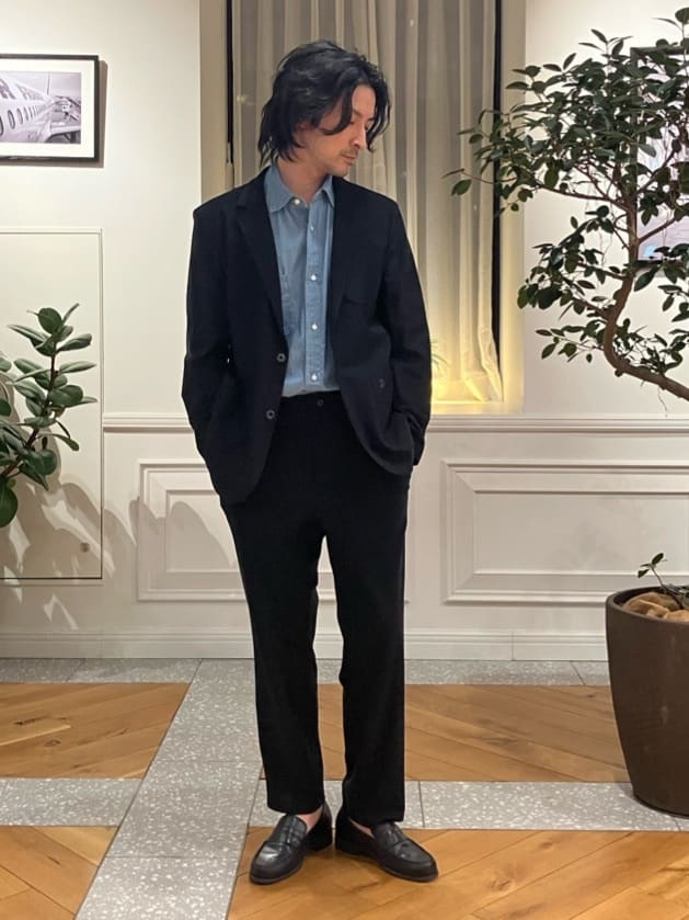 junyaさんの「DRESSTERIOR｜ユーズドデニムシャツ」を使ったコーディネート