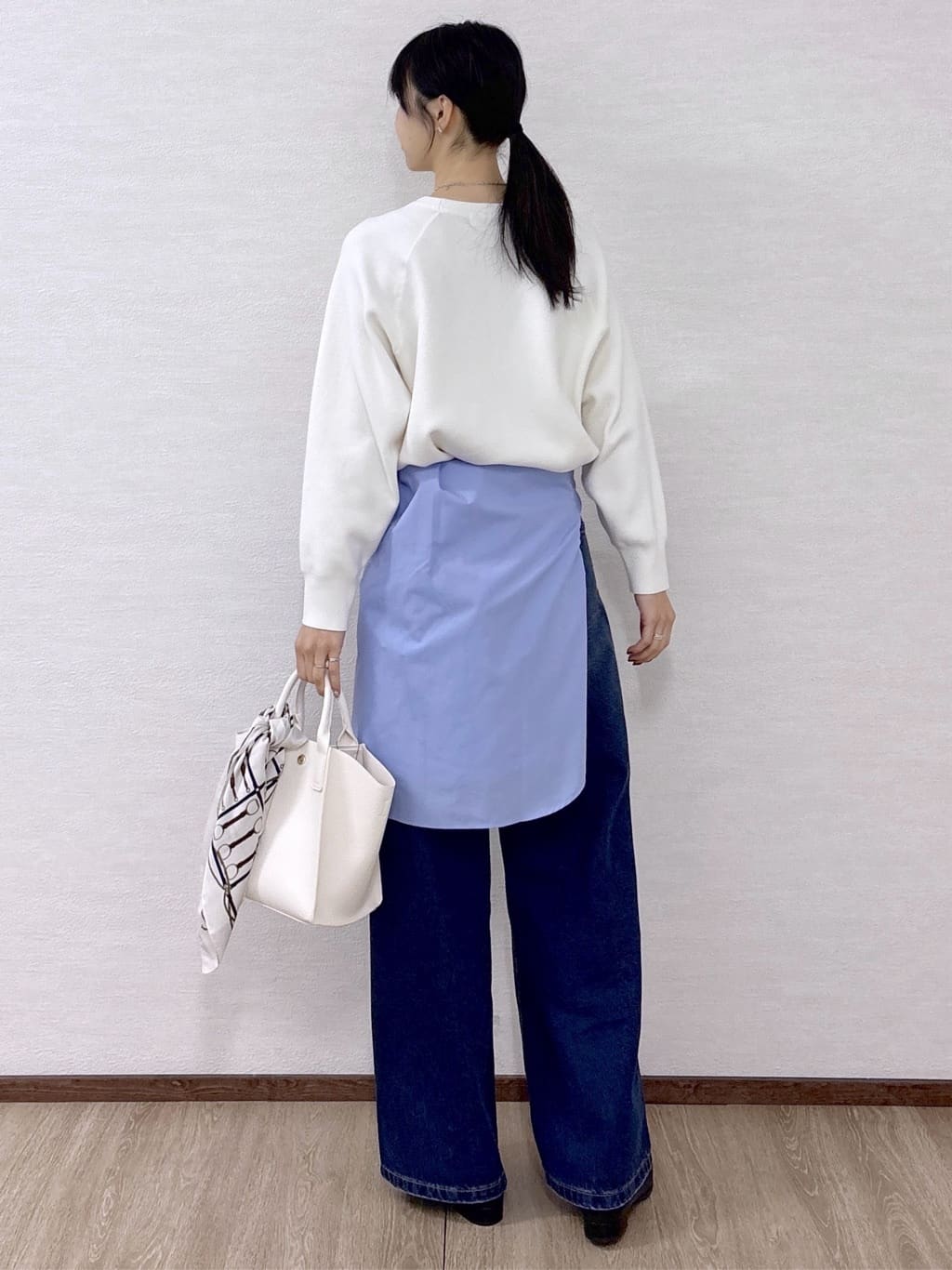 sachikoさんの「OPAQUE.CLIP｜スウェットライクニット【洗濯機OK】」を使ったコーディネート