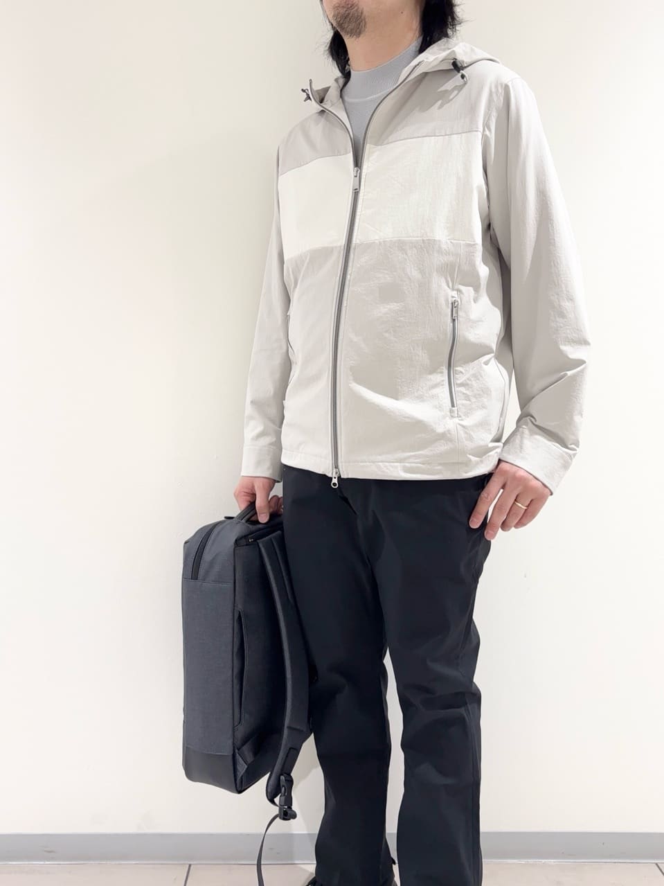 及川さんの「TAKEO KIKUCHI｜【KAJIF】フード ブルゾン」を使ったコーディネート