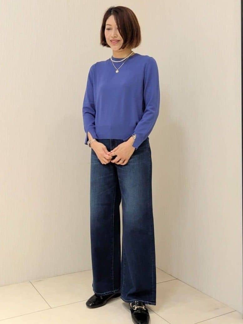 u-macoさんの「UNTITLED｜【アンサンブル可/洗える】ウォームスパンニット」を使ったコーディネート