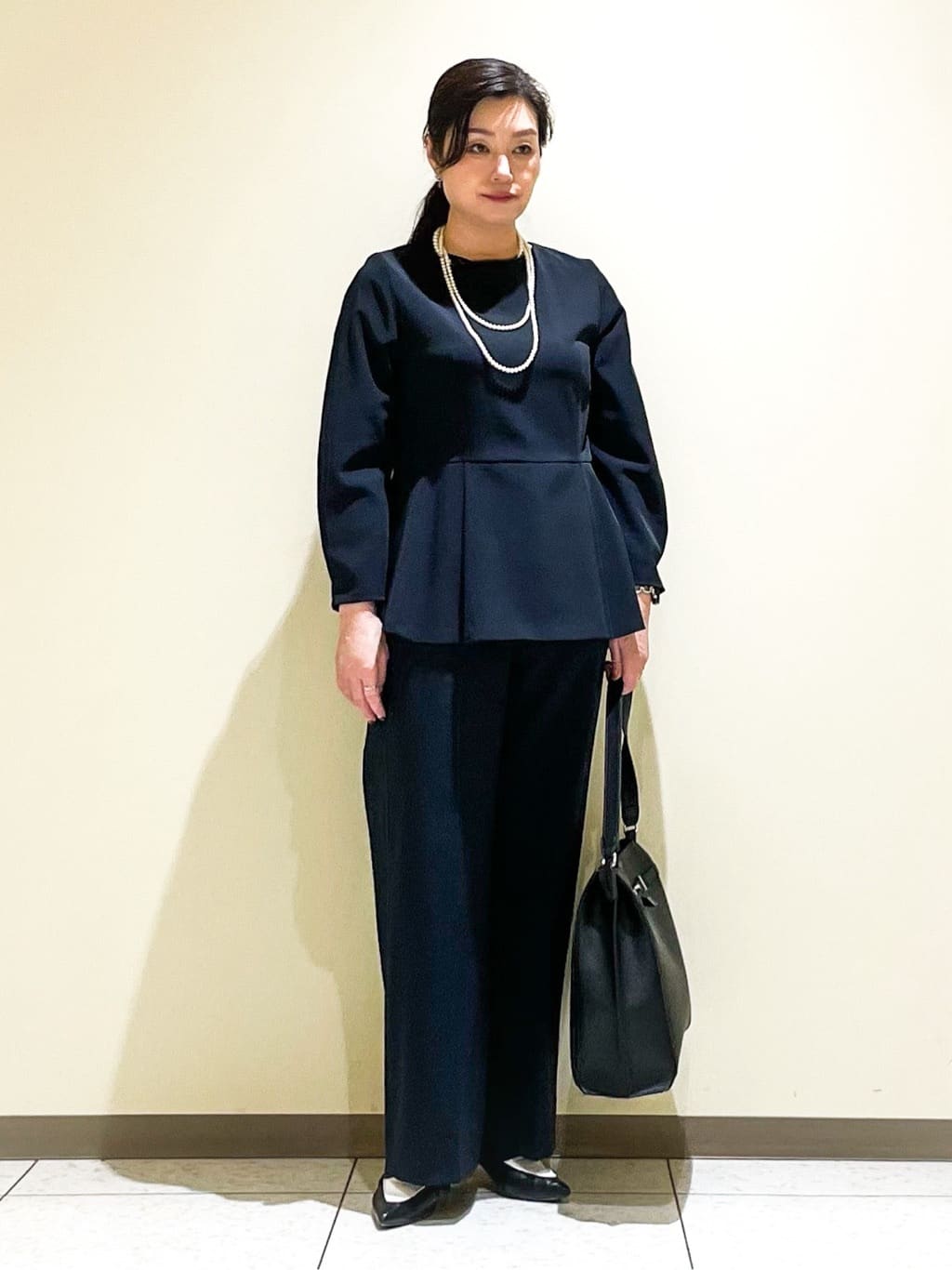 Kuwa-Pさんの「INDIVI｜【マルチWAY】3点セットパール調ネックレス」を使ったコーディネート