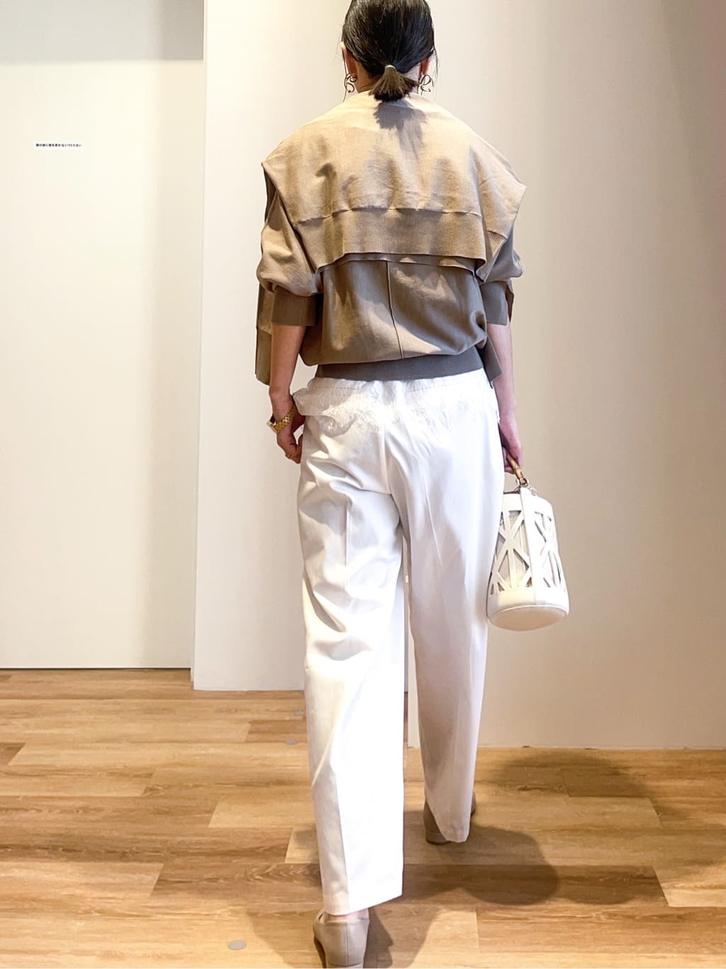 あいさんの「OPAQUE.CLIP｜リラクシードルマンスリーブニット【洗濯機OK／抗ピル】」を使ったコーディネート