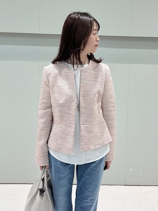 makiさんの「UNTITLED｜【洗える/レイヤードTシャツ】ラウンドテールジャージプルオーバー」を使ったコーディネート