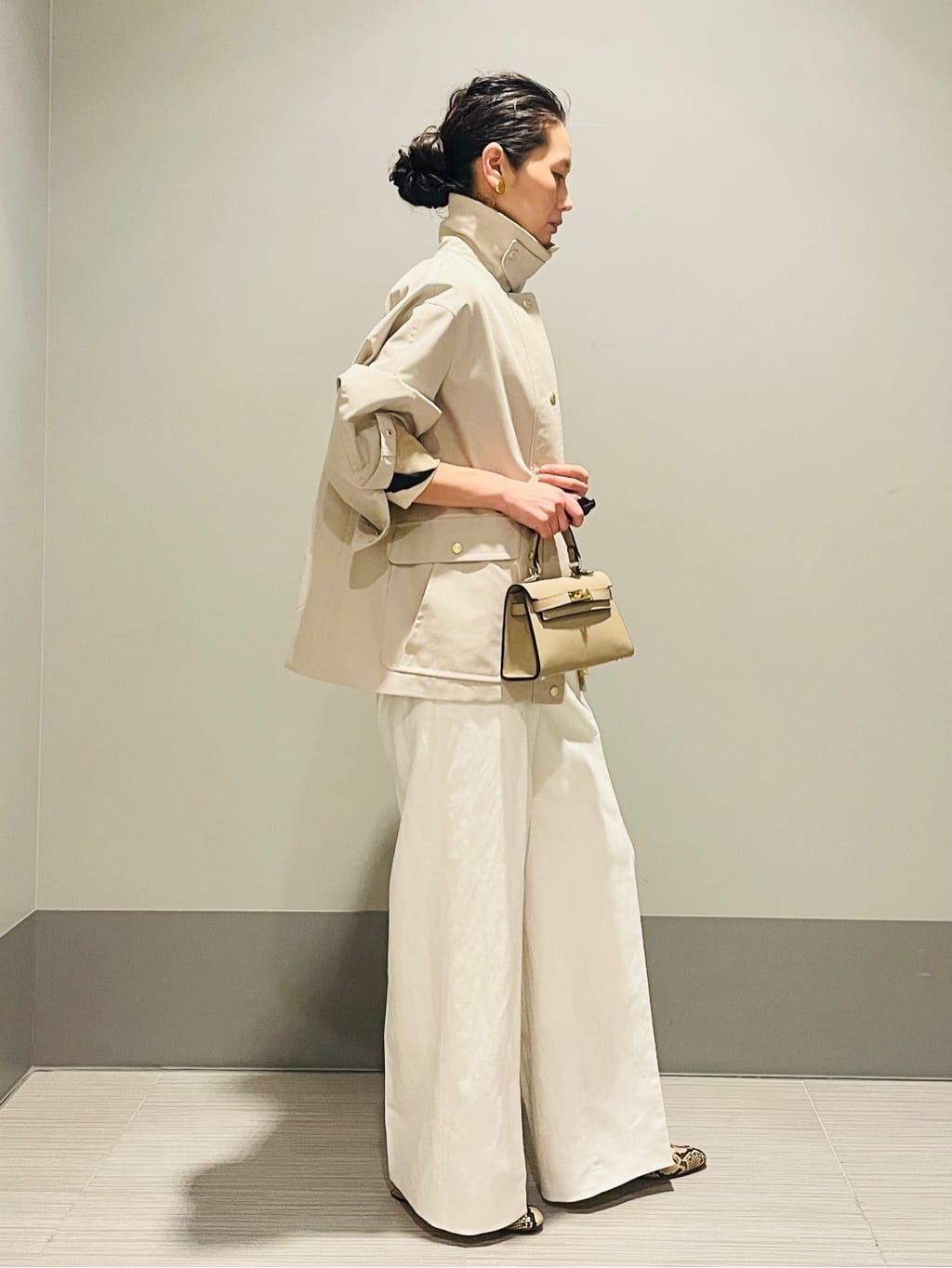 Annさんの「DRESSTERIOR｜【ウォッシャブル】スプリング ハンティングジャケット」を使ったコーディネート