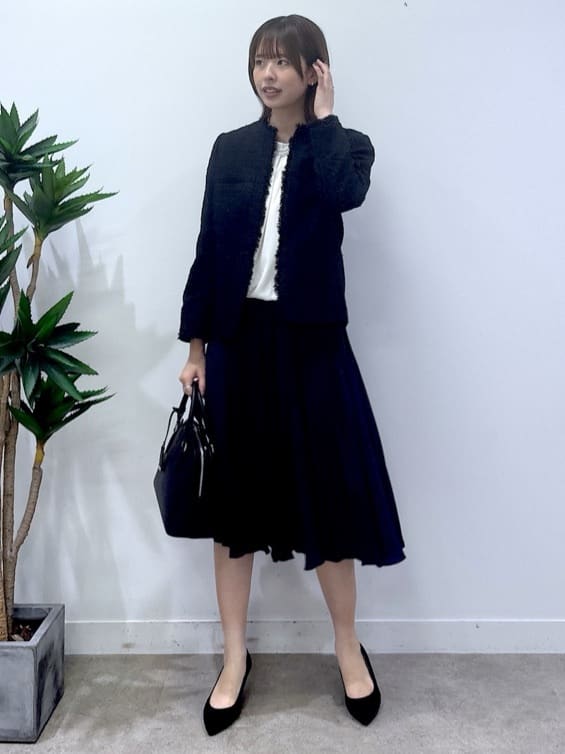 yukaさんの「UNTITLED｜【仕事着/スーツ】ファンシーツイード ジャケット」を使ったコーディネート