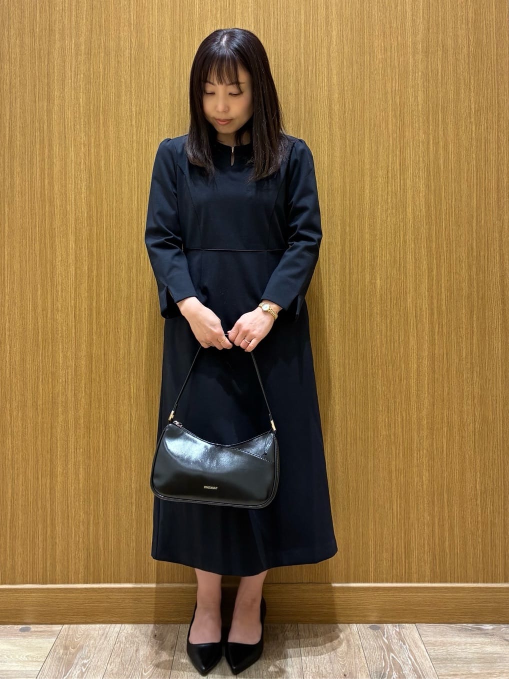 tomoさんの「OPAQUE.CLIP｜《通勤／セットアップ対応》ノーカラーツイードジャケット【洗濯機OK】」を使ったコーディネート