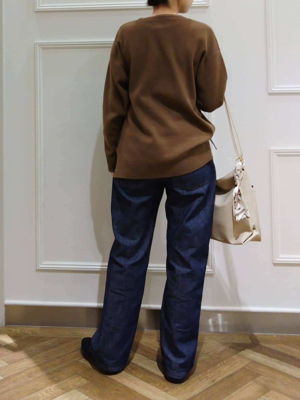 おとうふさんの「SHOO･LA･RUE｜【SHOO・LA・RUE DENIM/SS-LL】程よい厚みの ストレートデニムパンツ（10.5オン」を使ったコーディネート