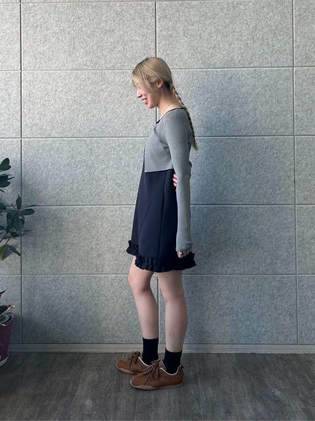 honoka Aさんの「CODE A｜【Re】stretch hook cardigan」を使ったコーディネート