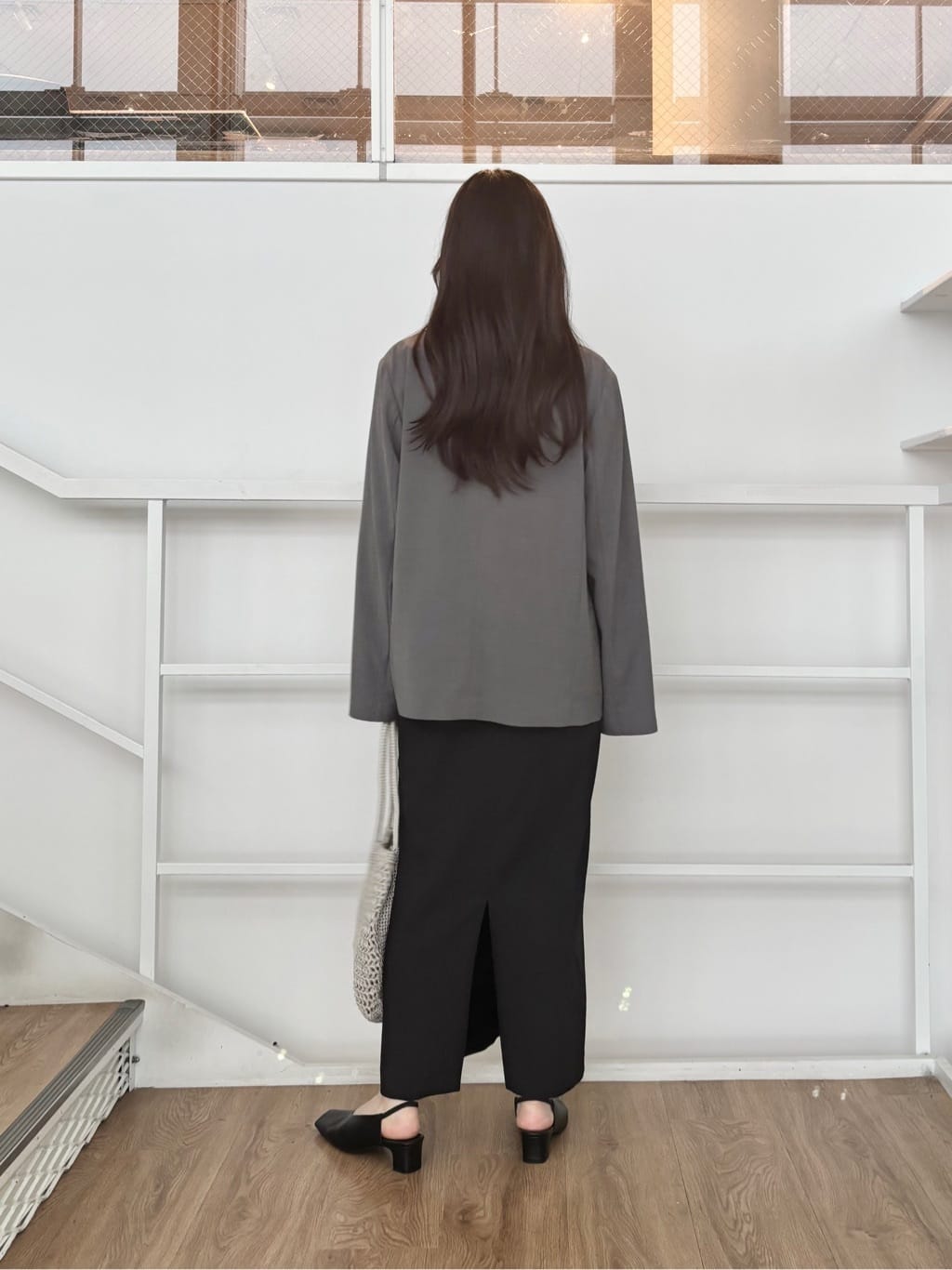 ibukiさんの「INDIVI｜Comfy SET UP｜ダブルブレストイージージャケット【セットアップ対応／通勤／カセット服／接触」を使ったコーディネート
