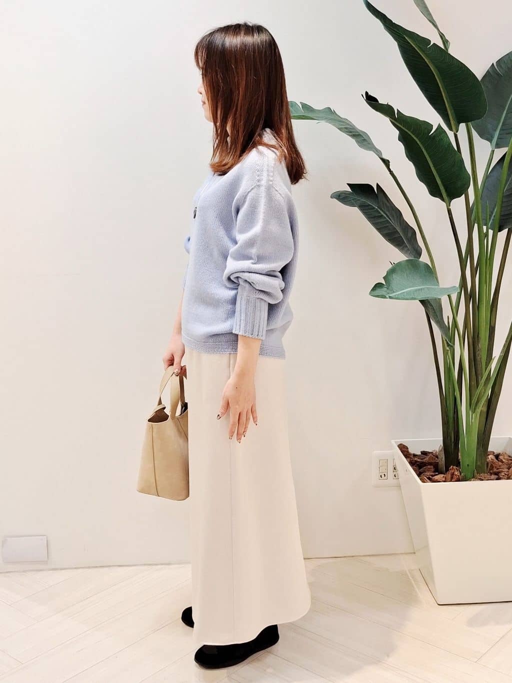 YuKaRiさんの「UNTITLED｜【洗える】スポンディッシュ ボトルネックニット」を使ったコーディネート
