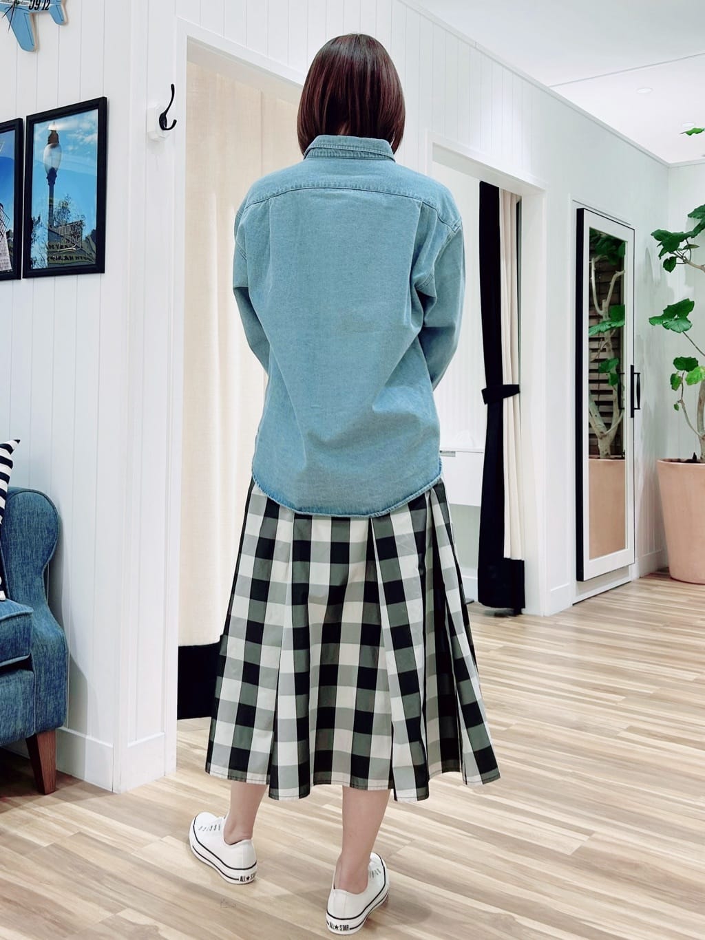 ☆SATO☆さんの「Dessin｜【軽量/2WAY】パイピングコットンリネンミニバッグ」を使ったコーディネート