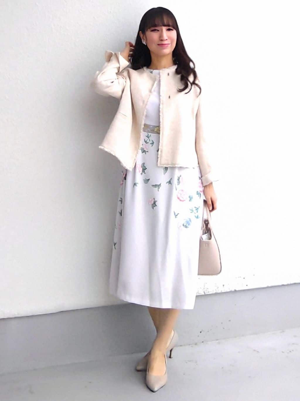 keinaさんの「SunaUna｜【軽量／SETUP可能】ストレッチツイードジャケット」を使ったコーディネート