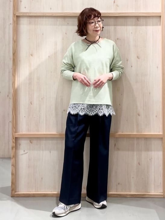 nakoさんの「THE SHOP TK｜【S-XLサイズ/選べる6色】どこから見ても美しい ガーターニット/洗濯機OK」を使ったコーディネート