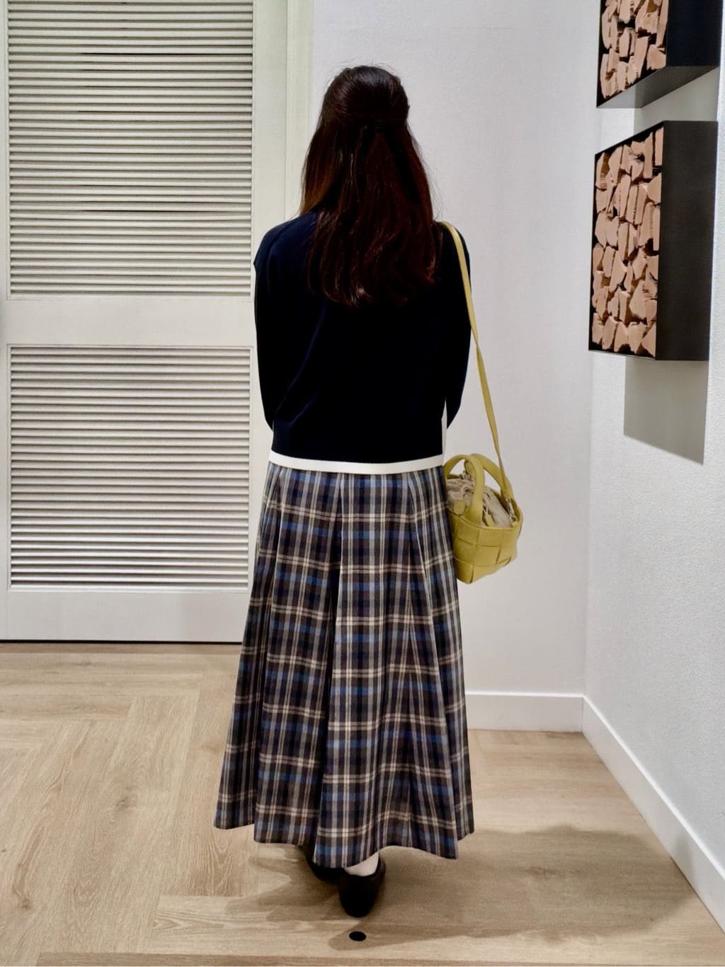 maruさんの「Dessin｜【洗える】バイカラーデザインニット」を使ったコーディネート
