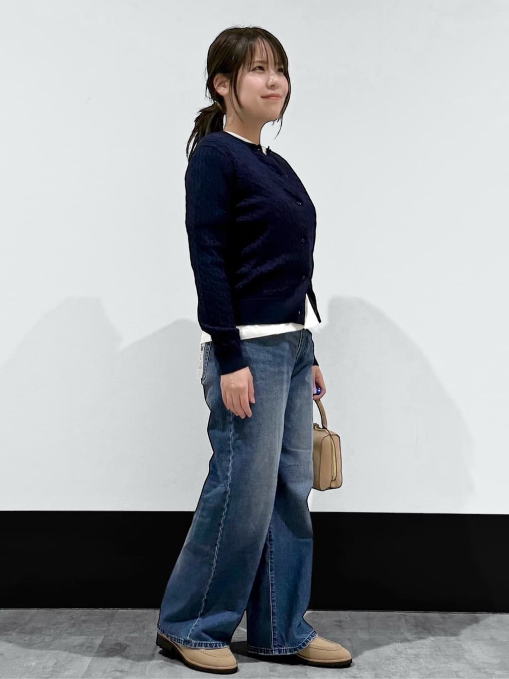 macchaさんの「THE SHOP TK｜【POLO BCS 別注】ケーブルカーディガン」を使ったコーディネート