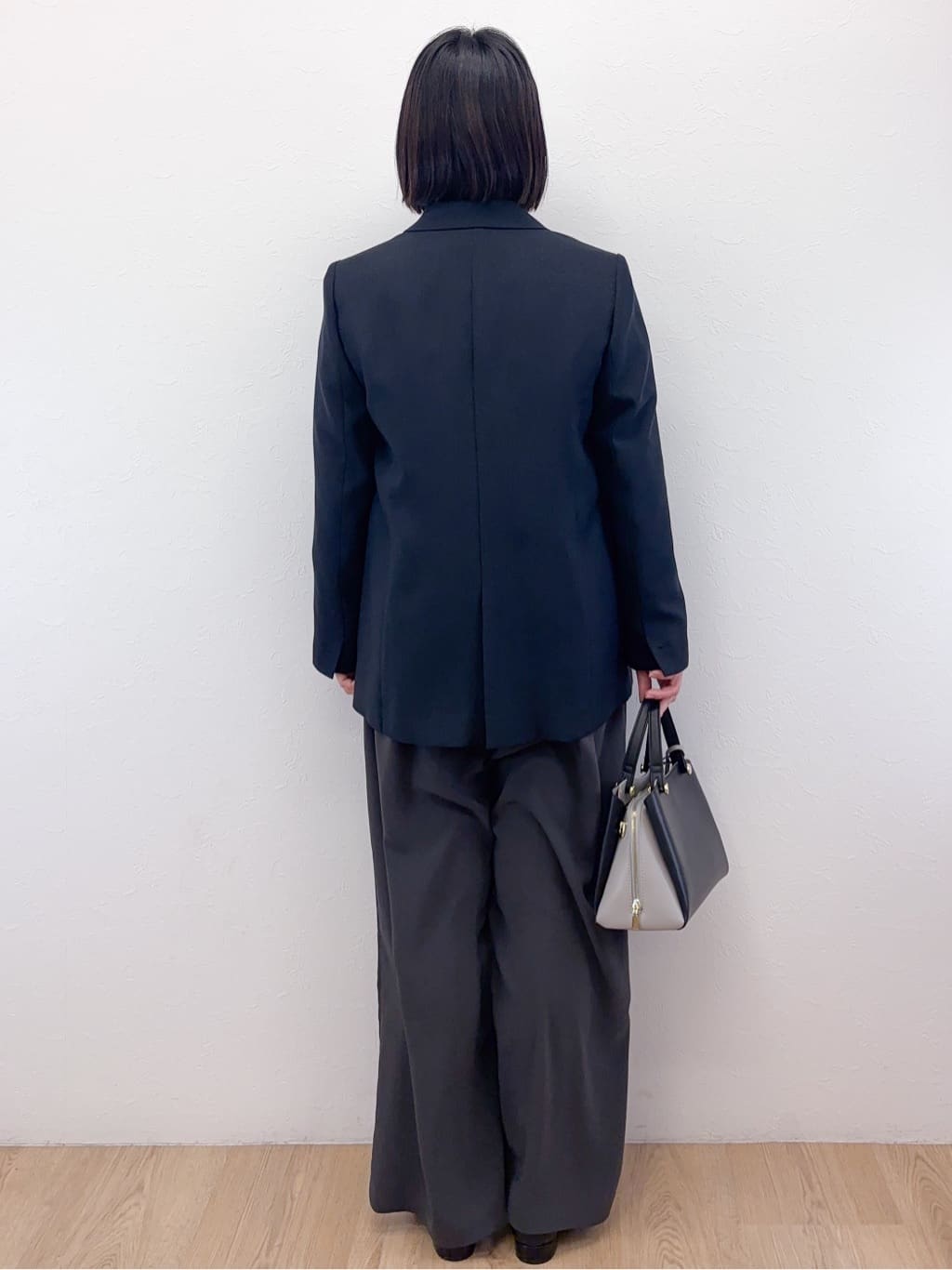 Takeさんの「OPAQUE.CLIP｜金ボタンダブルブレストテーラードジャケット／セットアップ対応【洗える】」を使ったコーディネート