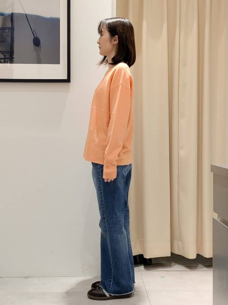 なめさんの「THE SHOP TK｜【S-XLサイズ/選べる6色】どこから見ても美しい ガーターニット/洗濯機OK」を使ったコーディネート