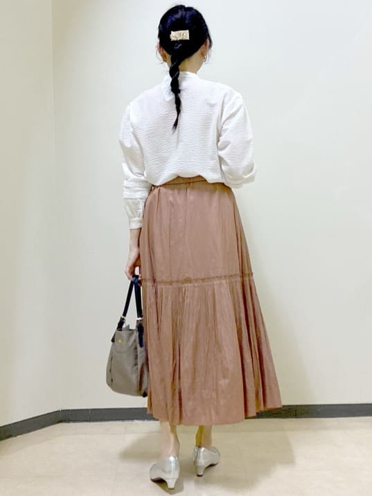  beni_gingerさんの「Reflect｜【ゆったり着られる◎】バンドカラーシャツブラウス」を使ったコーディネート