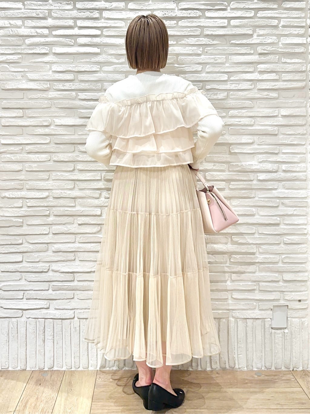Hana...eさんの「index｜3wayフリルドッキングニット【洗濯機OK／抗ピル】」を使ったコーディネート