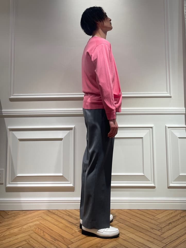 橋本さんの「DRESSTERIOR｜【ウォッシャブル】サイドゴア ワンタックワイドパンツ」を使ったコーディネート