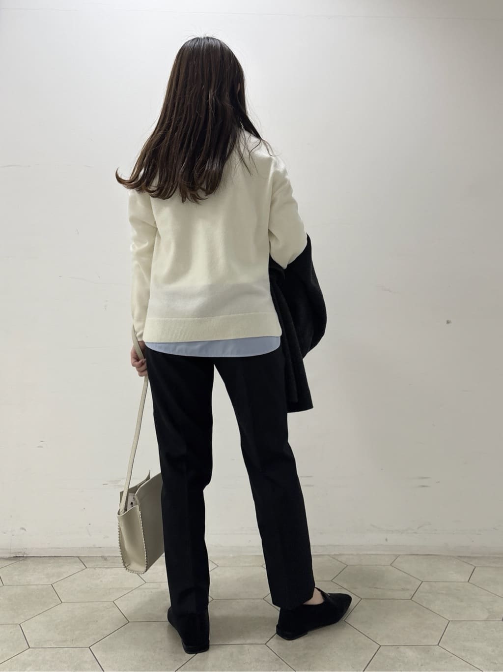 kahoさんの「INDIVI｜【軽量／ウール混】ライトフォルム ロングコート」を使ったコーディネート