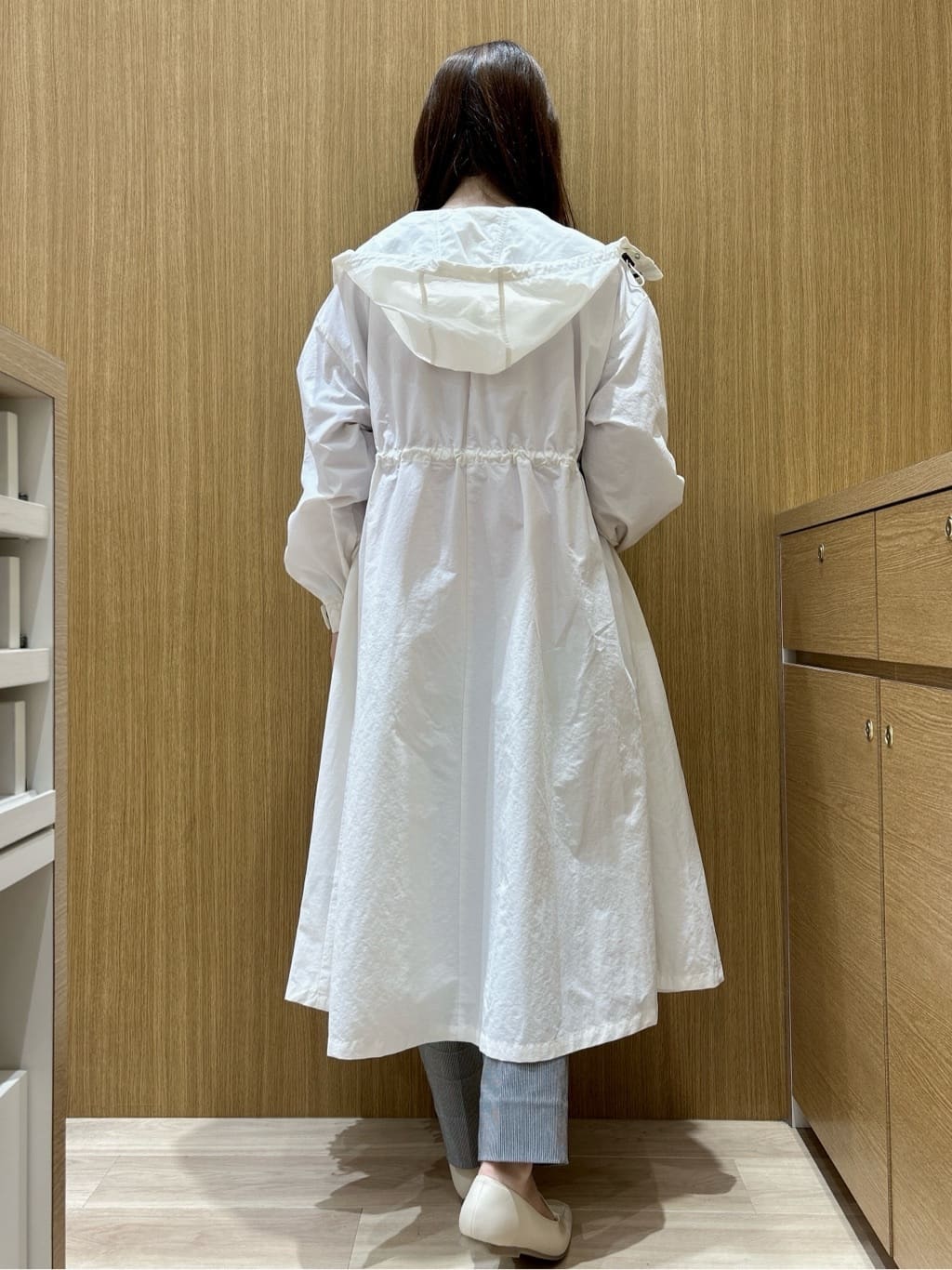 maiさんの「OPAQUE.CLIP｜撥水フードZIPロングコート【洗濯機OK】」を使ったコーディネート
