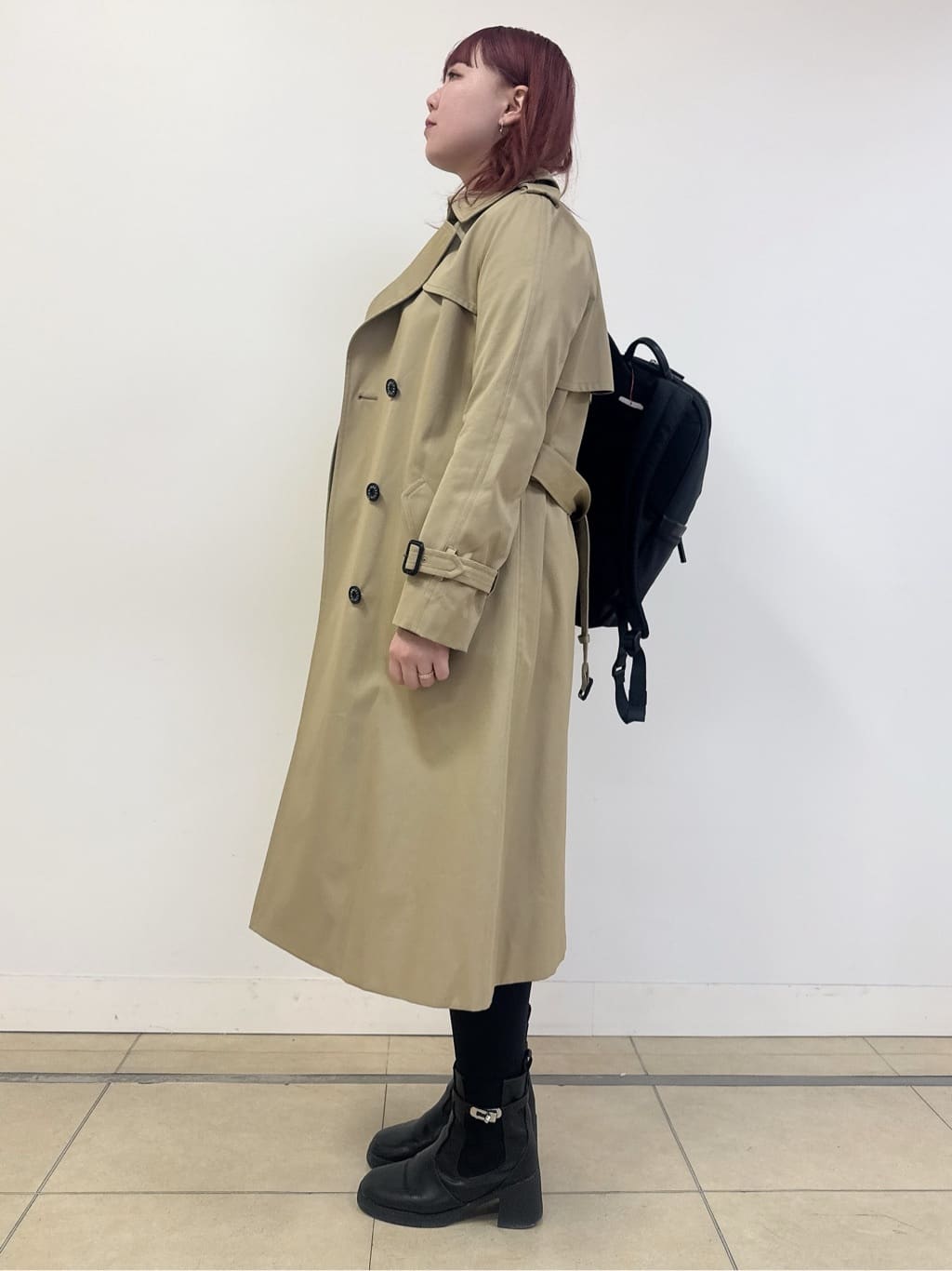 なかもとあきさんの「DRESSTERIOR｜◆【撥水/透湿素材】コットンギャバジントレンチコート」を使ったコーディネート