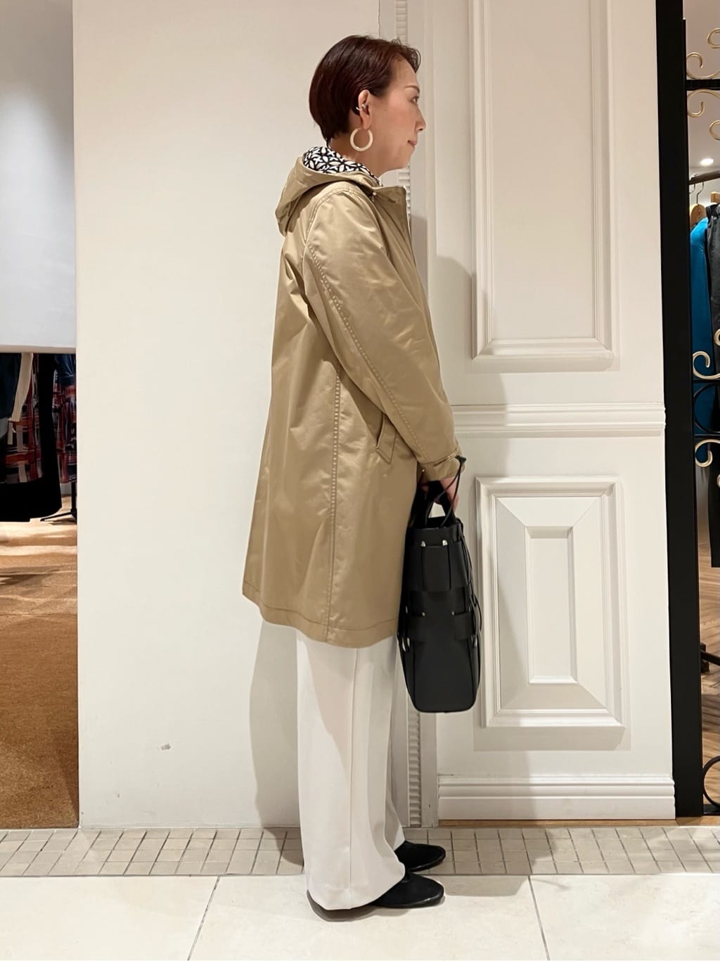 TAJIさんの「DRESSTERIOR｜【ウォッシャブル/撥水素材】撥水フーテッドツイルコート」を使ったコーディネート