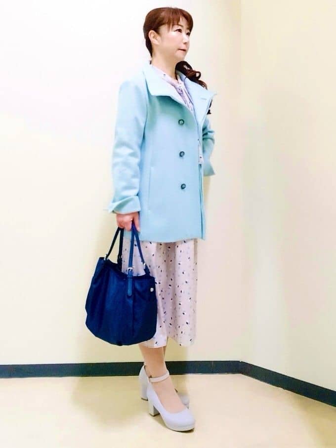 花さんの「Reflect｜【セレモニー／通勤／おでかけに◎】フラワープリントボウタイワンピース」を使ったコーディネート