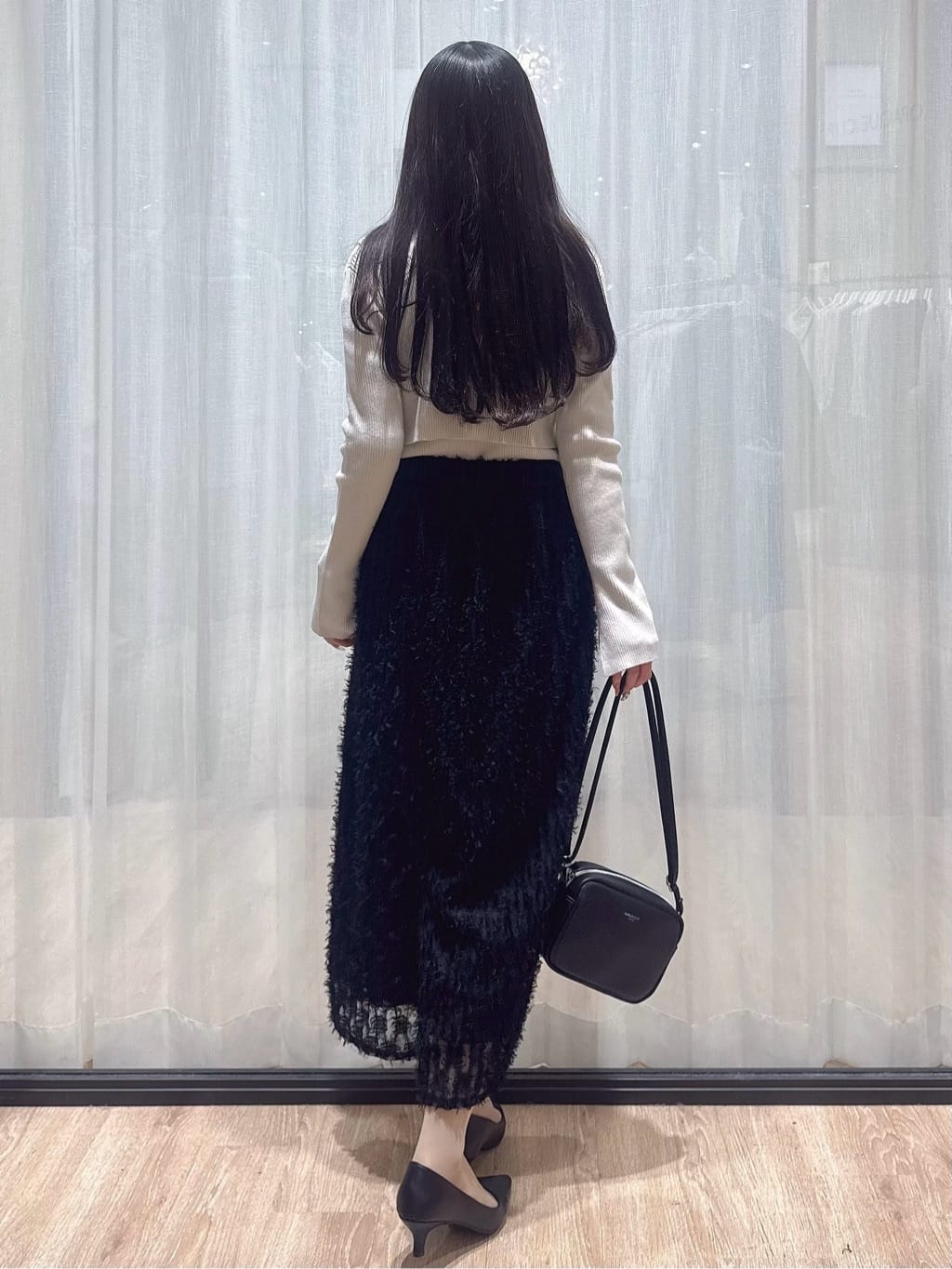 ぞうげさんの「OPAQUE.CLIP｜《ツインセット》ビスチェベスト&times;リブニット【洗濯機OK】」を使ったコーディネート