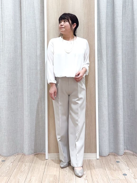 naoさんの「grove｜【マシンウォッシュ／防シワ/SS-3L】ストレッチノーカラージャケット」を使ったコーディネート
