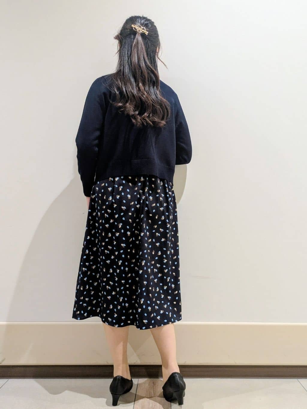 imamiさんの「Reflect｜【セレモニー／通勤／おでかけに◎】フラワープリントボウタイワンピース」を使ったコーディネート