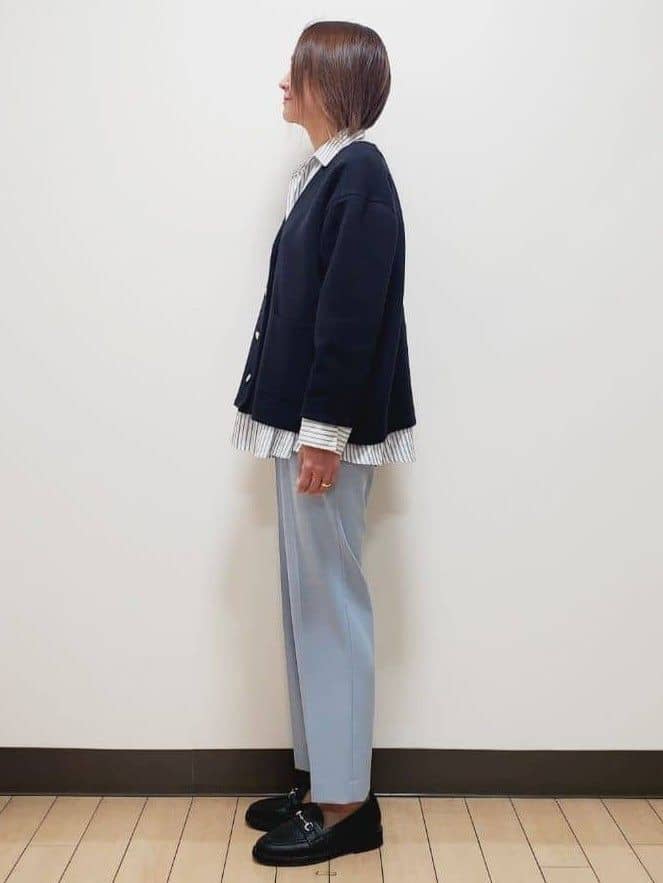 yuuさんの「Reflect｜【着回し力◎】ジャケット風ニットカーディガン」を使ったコーディネート