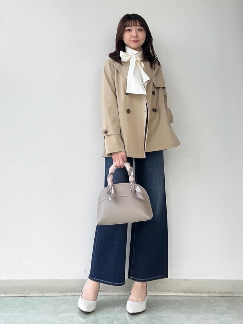 KAHOさんの「UNTITLED｜◆【セレモニー/華やか】2WAYボウタイブラウス」を使ったコーディネート
