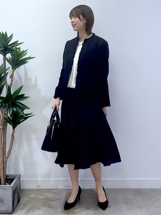 yukaさんの「UNTITLED｜【仕事着/スーツ】ファンシーツイード ジャケット」を使ったコーディネート