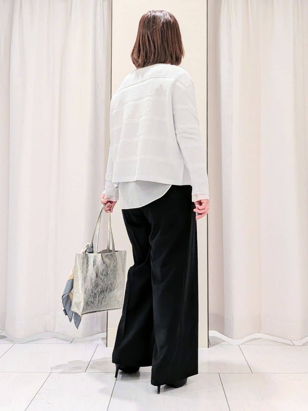 Onumaさんの「UNTITLED｜◆【ゆったり/洗える】クロップドニットプルオーバー」を使ったコーディネート