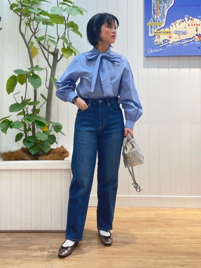 mikaさんの「Dessin｜【入卒/セレモニー/セットアップ可能】ダブルクロステーパードパンツ」を使ったコーディネート