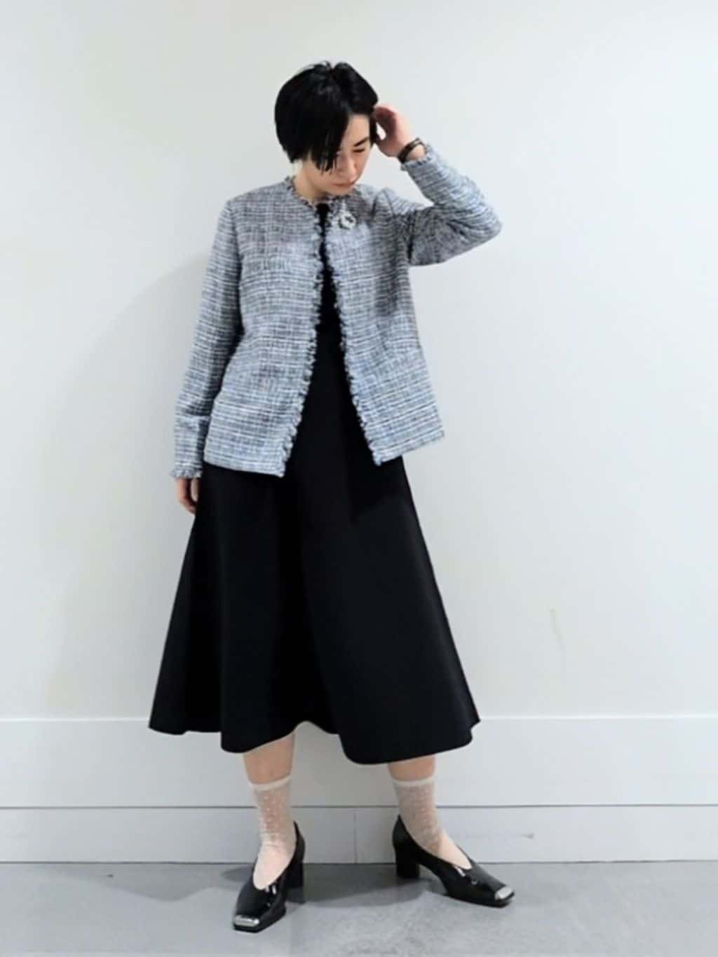 ミズタさんの「UNTITLED｜【仕事着/スーツ】ファンシーツイード ジャケット」を使ったコーディネート
