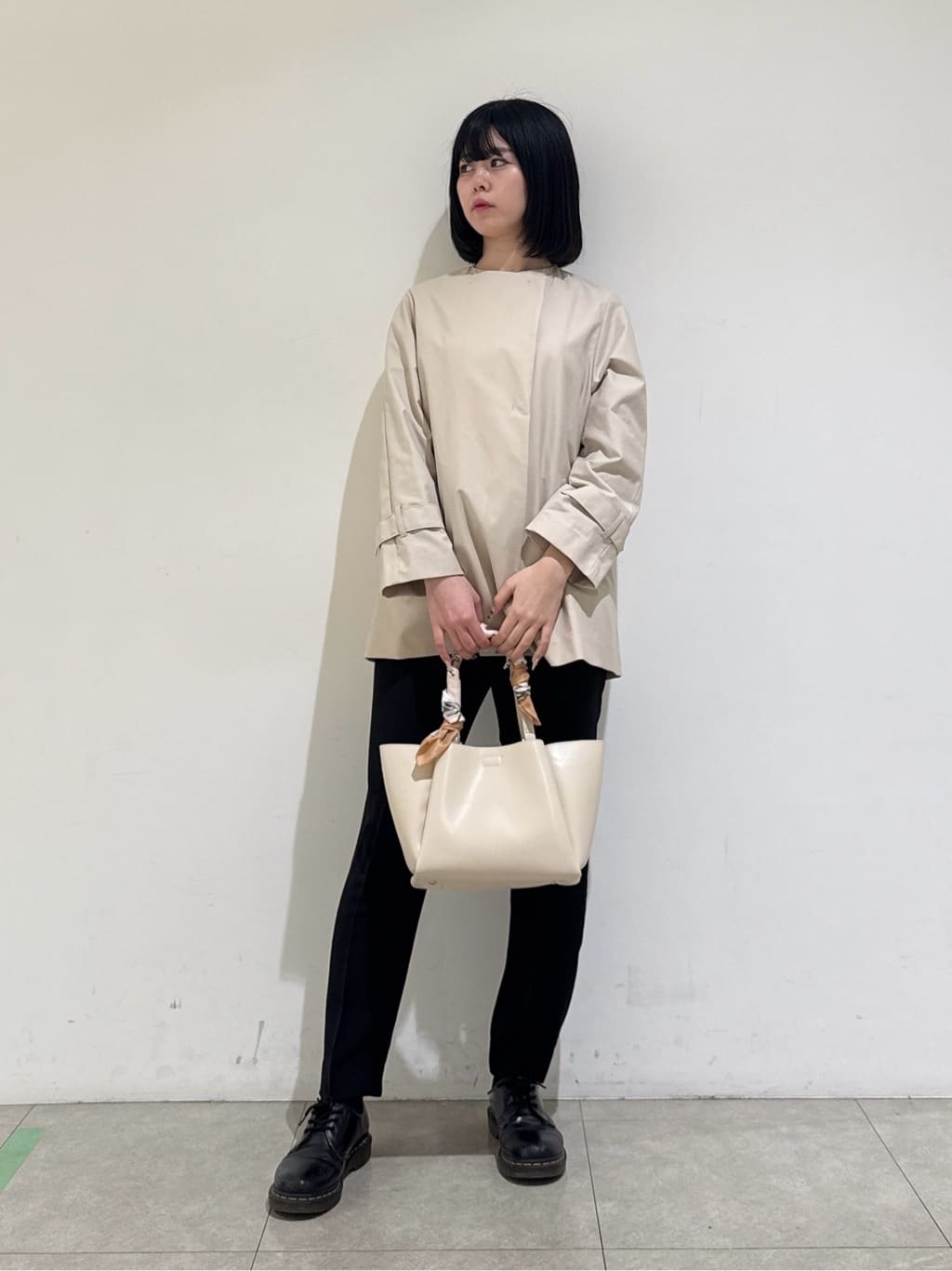 rinaさんの「INDIVI｜【2WAY／2連セット】パール調＆チェーンミックスネックレス」を使ったコーディネート
