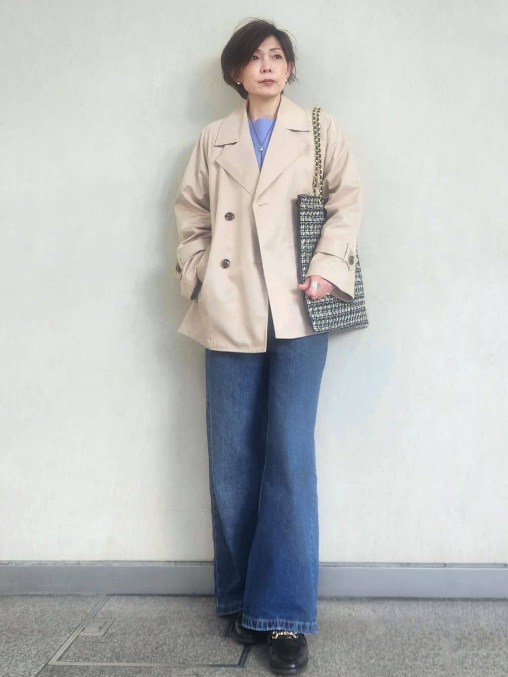 milkyさんの「OPAQUE.CLIP｜ミドルトレンチコート【洗濯機OK】」を使ったコーディネート