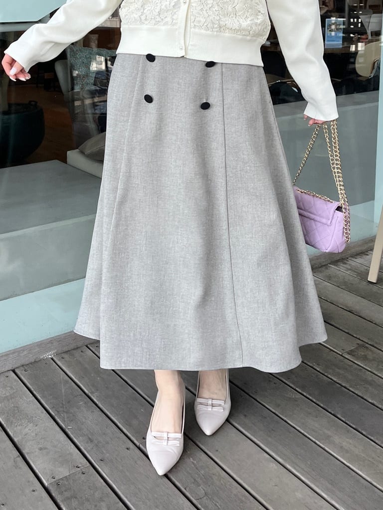はばさんの「Couture brooch｜【洗える】コードレース カーディガン」を使ったコーディネート
