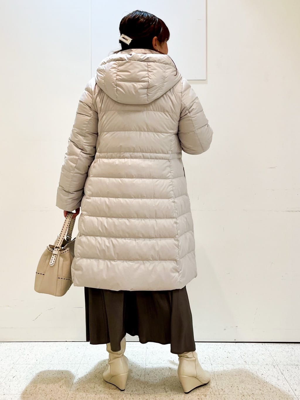 kimmyさんの「Reflect｜【SS-4Lサイズ／ウエスト調整可】フーデッドロングダウンコート」を使ったコーディネート