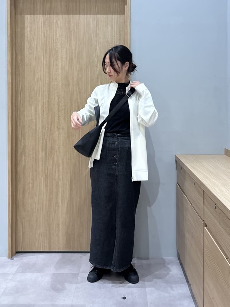 よぴさんの「TAKEO KIKUCHI｜ジップアップ 鹿の子 ニット」を使ったコーディネート